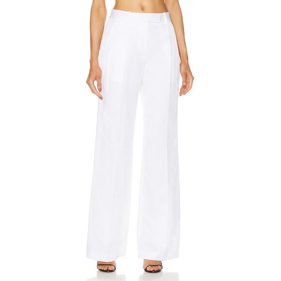 Helmut Lang White Pleated Pant Size 0